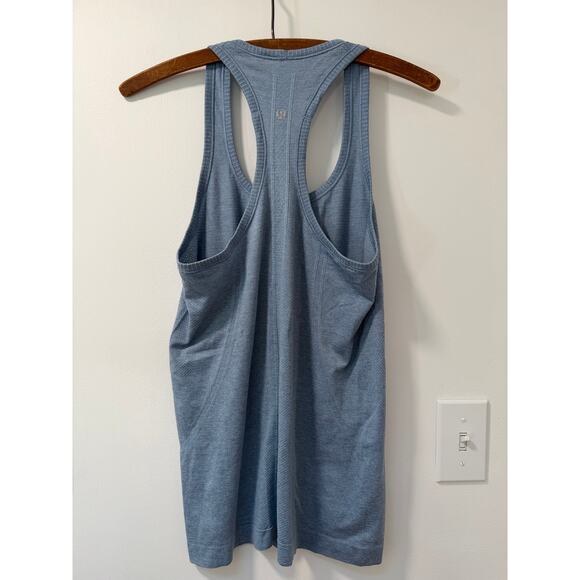 Lululemon Women's Swiftly Tech Racerback Heathered Blue Size 6 Stretch - Picture 3 of 6